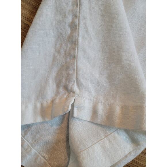 Eileen Fisher Organic Linen Capri Pants 2XL Wide Leg Cottage Core White READ - Picture 12 of 14